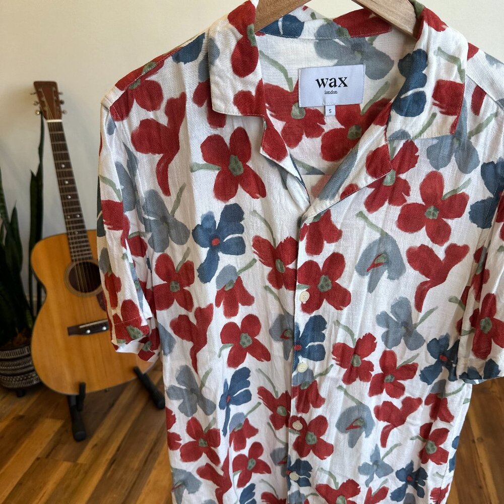 Wax London Floral Camp Shirt - Size S